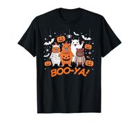 Capy-Boo-ra Crew Cute Halloween Costume Mummy Skeleton Camiseta