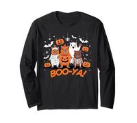 Capy-Boo-ra Crew Cute Halloween Costume Mummy Skeleton Manga Larga
