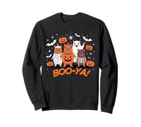 Capy-Boo-ra Crew Cute Halloween Costume Mummy Skeleton Sudadera