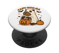 Capy-Boo-Ra Funny Ghost Capybara Halloween Costume PopSockets PopGrip Adhesivo