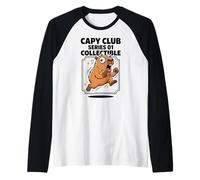 Capy Club Series 01 Colección Capybara Fan Art Camiseta Manga Raglan