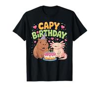 Capy Cumpleaños Capibara Y Axolotl Cumpleaños Niñas Niños Niños Camiseta