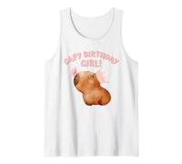 CAPY CUMPLEAÑOS NIÑA Princesa, Linda Capibara Camiseta sin Mangas