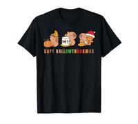 Capy Hallowthankmas Capybaras Halloween Thanksgiving Xmas Camiseta