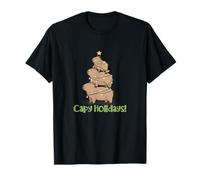 Capy Holidays Christmas - Bonito árbol de Luces navideñas de Capybara Camiseta