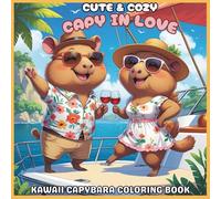 CAPY IN LOVE - Cute & Cozy Kawaii Capybara Coloring Book for Adults & Teens (Cute & Cozy coloring books): 40 Bold & Unique Designs for Relaxation, ... Filled with Love, Joy & Adorable Capybaras!