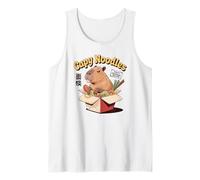 Capy Noodles Funny Capybara Ramen Comida para llevar Camiseta sin Mangas