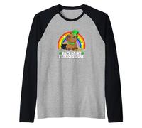 Capy Saint Patricks Day St Paddy's Green Shamrock Capybara Camiseta Manga Raglan