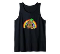 Capy Saint Patricks Day St Paddy's Green Shamrock Capybara Camiseta sin Mangas
