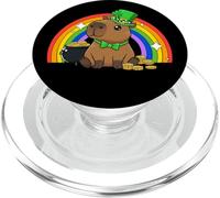 Capy Saint Patricks Day St Paddy's Green Shamrock Capybara PopSockets PopGrip para MagSafe