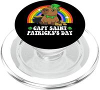 Capy Saint Patricks Day St Paddy's Green Shamrock Capybara PopSockets PopGrip para MagSafe
