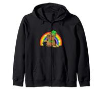 Capy Saint Patricks Day St Paddy's Green Shamrock Capybara Sudadera con Capucha