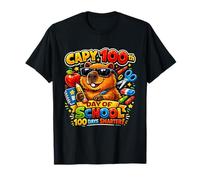 Capybara 100 días de Clases Capy 100 Days Smarter Cute Camiseta