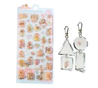 Capybara 3D-Aufkleber | Lustige, flauschige Blasen-Dekoaufkleber | Kreatives Cartoon-Aufkleber-Set | Für Kinder, Kleinkinder, Kunst, Bastelbücher, Tagebücher, Trinkflaschen, Geschenke für Schule, Zuha