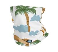 Capybara Adorable En La Playa 5 Cuello Bufanda Protección UV Bandana Lavable Pañuelo De Cabeza para Mujer Pesca Caza 25X50Cm