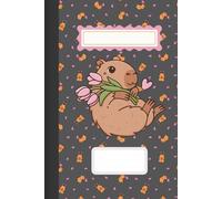 Capybara After Dark - Charcoal Lined Journal for Cozy Creativity: Night-toned Kawaii animal stationery for journaling, gift-giving, doodling, and daily reflections