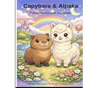 Capybara & Alpaka - Eine flauschige Freundschaft: Malbuch für Kinder und Erwachsene