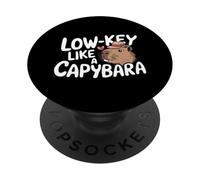 Capybara amante divertido roedor vida silvestre Animal Capy PopSockets PopGrip Adhesivo