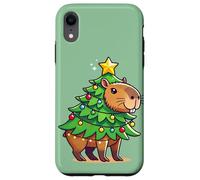 Capybara Árbol de Navidad, Capibara de Navidad divertida Carcasa para iPhone XR