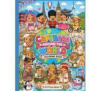 Capybara Around the World Coloring Book