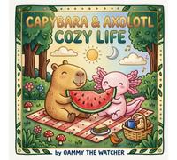Capybara & Axolotl Cozy Life: An Adult Coloring Book