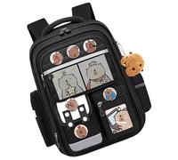 Capybara bag - Animal Backpack | School Bag,Capybara Bookbag con 6 insignias | Cute Animals Back Pack, Capybaras Casual Backpack For School, Camping, Travel, Animal Back Pack with Card Badge and