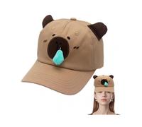 Capybara Baseball Hat for Youth, Adjustable Cute Animal Cap, Comfortable Cotton Cap for Easter, Birthday, Thanksgiving