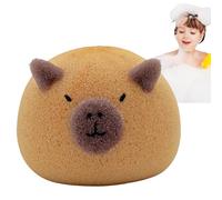 Capybara Bath Sponge | Bola de ducha de dibujos animados cómodo esponja de baño de carrocería Accesorio de baño para niños lindos | Super SO-ft Face y plato de lavado de platos esponja