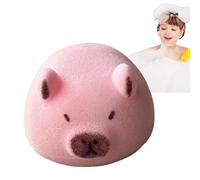 Capybara Bath Sponge, Soft Shower Body Scrubber, Multifunctional Bathing Sponge, Gentle Bath Ball, Perfect for Washing Face, Dishwashing, Cleaning Tables, 12.5x10 cm