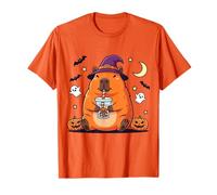 Capybara Beber Bubble Tea Halloween Temporada Espeluznante Capy Camiseta