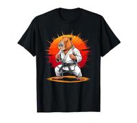 Capybara Black Belt Taekwondo Karate Martial Artist Camiseta