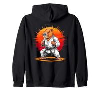 Capybara Black Belt Taekwondo Karate Martial Artist Sudadera con Capucha