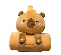 Capybara Blanket - Capybara Shape Kids Sleeping Mat, Waterproof Cute Soft Travel Pillows, Comfortable Soft Flannel Blankets Napping Throw Blankets For Family, Friends, Pool, Garden Or Beach