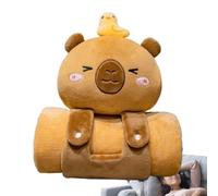Capybara Blanket, Mat de la siesta para niños pequeños | Linda manta de Kids Soft Capybara portátiles,Cómodos chales multipropósito, lanzamientos de cama para de cumpleaños, reuniones familiares, ofic