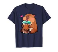 Capybara Boba Lover Kawaii Cozy Boba Tea Vibes Camiseta
