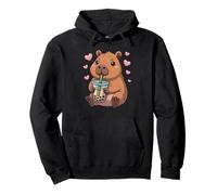 Capybara Boba Tea Bubble Roedor Anime Kawaii Lover Sudadera con Capucha