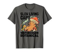 Capybara botánico de pantano de Acuarela Slow Living Capy Camiseta