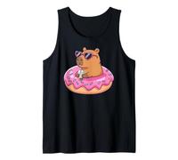Capybara Bubble Tea Lovely Cute Capyboba Boba Milk Tea Camiseta sin Mangas