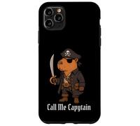 Capybara Call Me Capytain Pirata Animal Lover Niños Niñas Niño Carcasa para iPhone 11 Pro Max