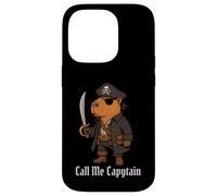Capybara Call Me Capytain Pirata Animal Lover Niños Niñas Niño Carcasa para iPhone 14 Pro
