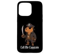 Capybara Call Me Capytain Pirata Animal Lover Niños Niñas Niño Carcasa para iPhone 15 Pro Max