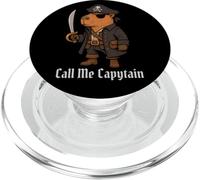 Capybara Call Me Capytain Pirata Animal Lover Niños Niñas Niño PopSockets PopGrip para MagSafe