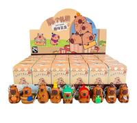 Capybara Capybara Key Rings-Sweet Capybara, trailer de la llave animal, partidario de Capybara | Juguete realista, remolque de bolsillo, lindos animales de dibujos animados, llavero para estafa