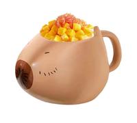 Capybara Ceramic Coffee Tug - 650 Ml De Gran Capacidad De Taza De Té, Contenedor De Bebida Temática Animal Lindo Con Mango | Milk Hot Cocoa Water Drinking Vessel De Uso Diario, Novedad