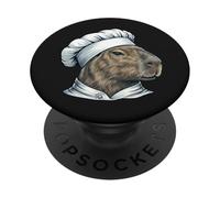 Capybara Chef Cocina Gráfico De Dibujos PopSockets PopGrip Adhesivo