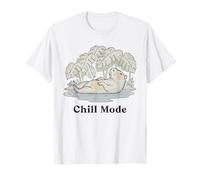 Capybara Chill Mode tee Relajado Pastel Amantes de los Animales Camiseta