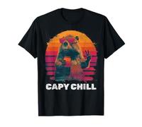 Capybara Chill Vibes Diseño Divertido Camiseta