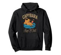 Capybara Chill Vibes Rey de la Relajación - Animal Divertido Sudadera con Capucha