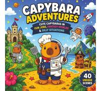 Capybara Coloring Book: Cute Capybaras in Fun Jobs, Fantasy Worlds & Silly Adventures (Capybara Adventures Series)