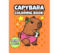 Capybara Coloring Book for Kids: Fun and educational activity book with 72 cute Capybara illustrations simple for kids